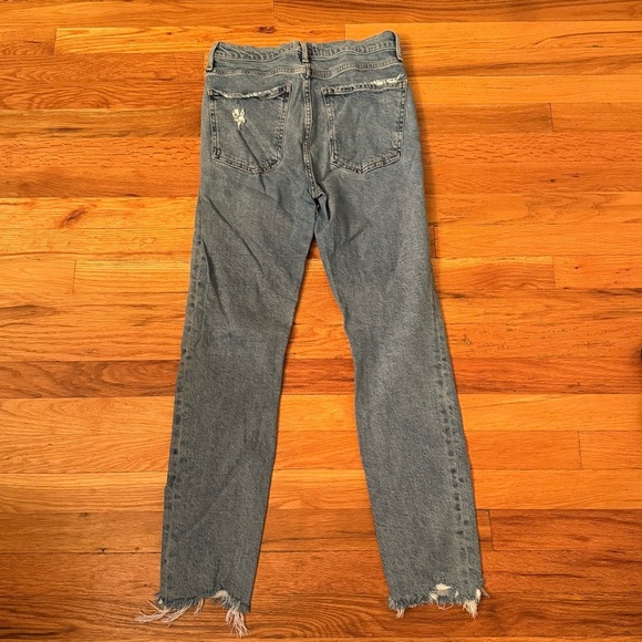 AGOLDE Nico High Rise Slim Medium Wash Button Fly Denim Jeans size 28 - Picture 3 of 5